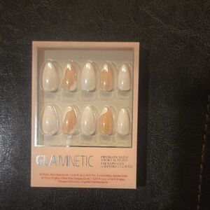 Glamnetic Press-On Nails - Nude and White